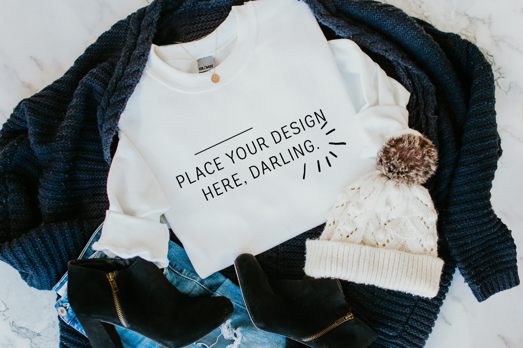 Download Gildan 18000 Mockup Gildan White Sweatshirt Mockup | Etsy