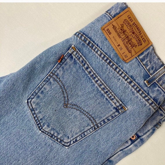 Orange Tab 1990s Vintage Light Wash Levi’s 505s