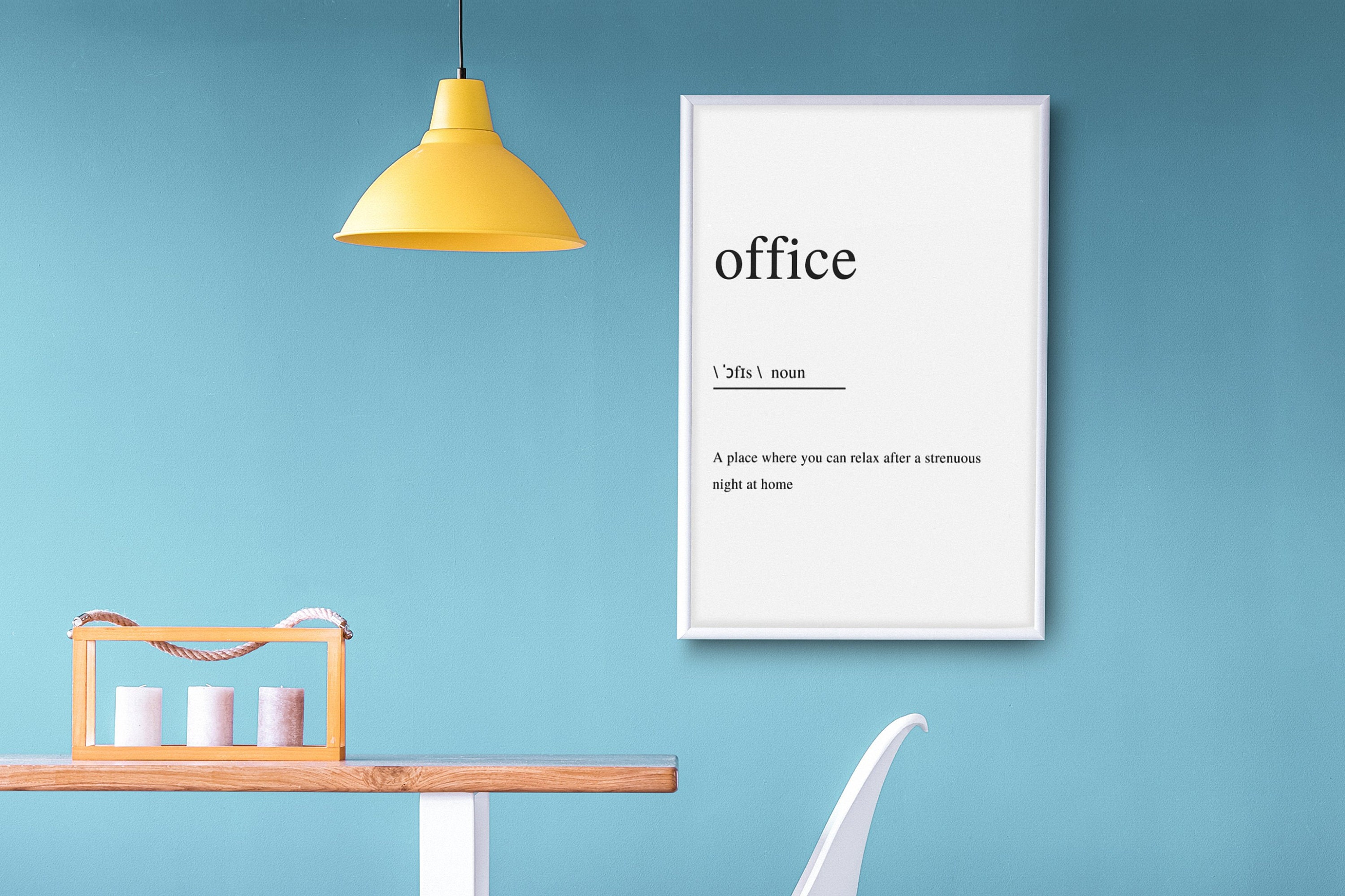 Office Definition Poster Digital Poster Home Prints Office Etsy