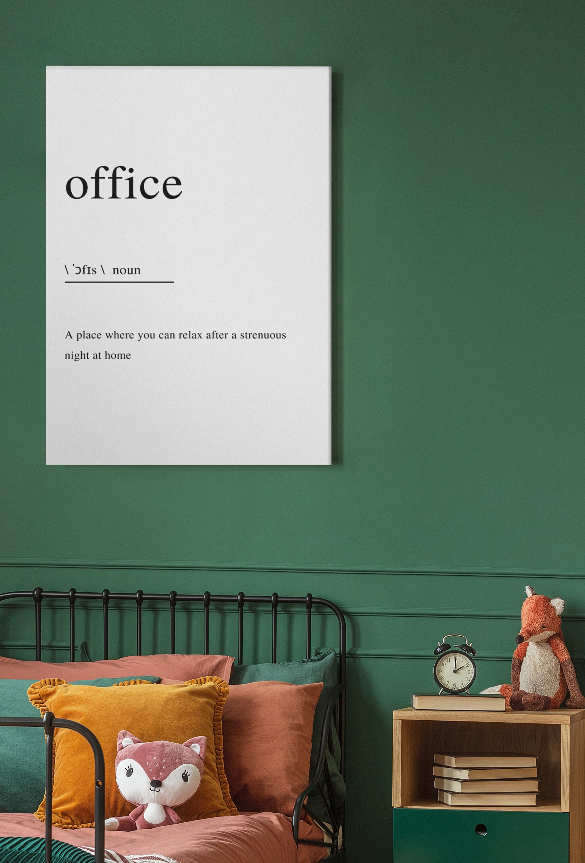 Office Definition Poster Digital Poster Home Prints Office Etsy