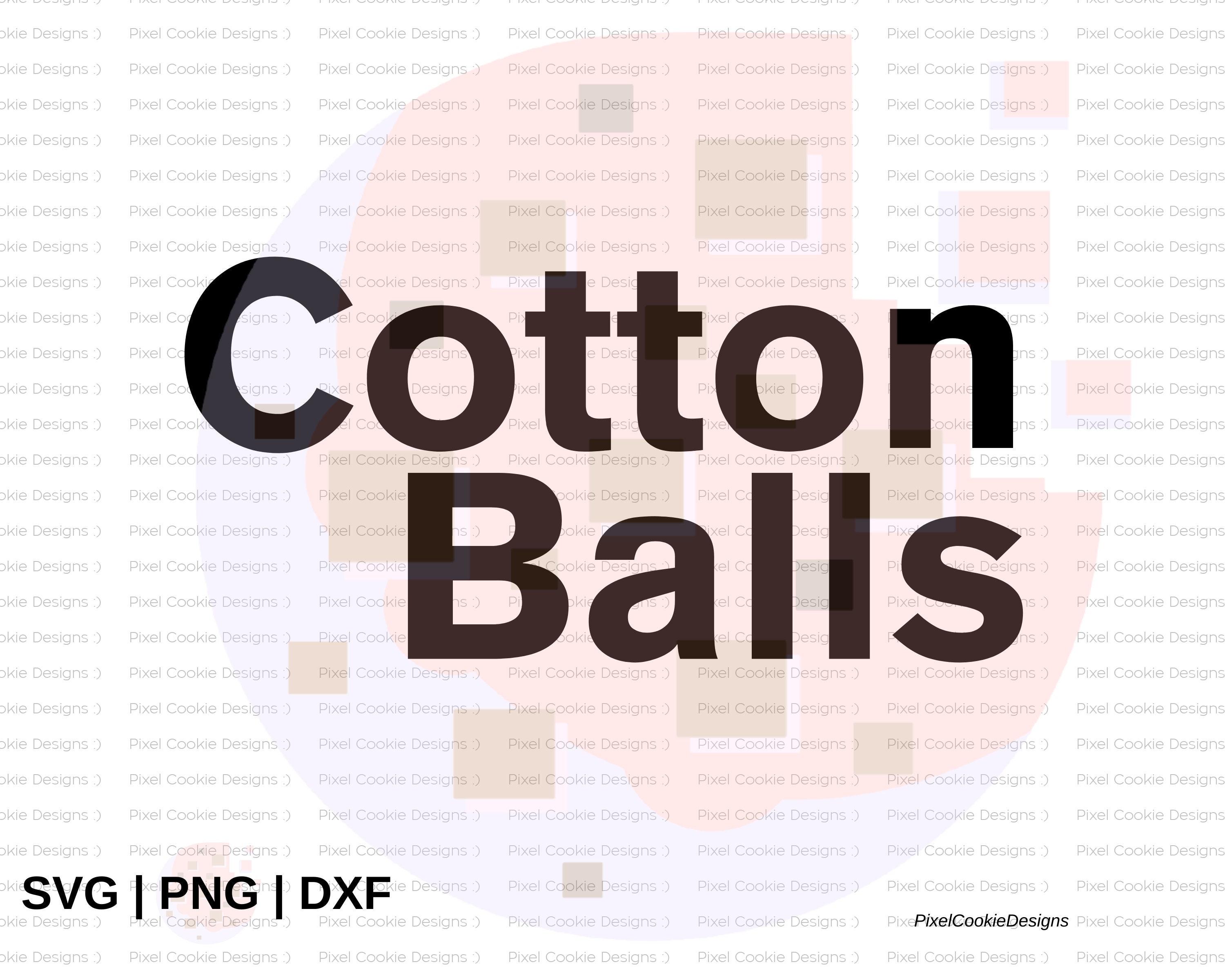 Cotton Balls SVG PNG DXF for Cricut or Silhouette Etsy