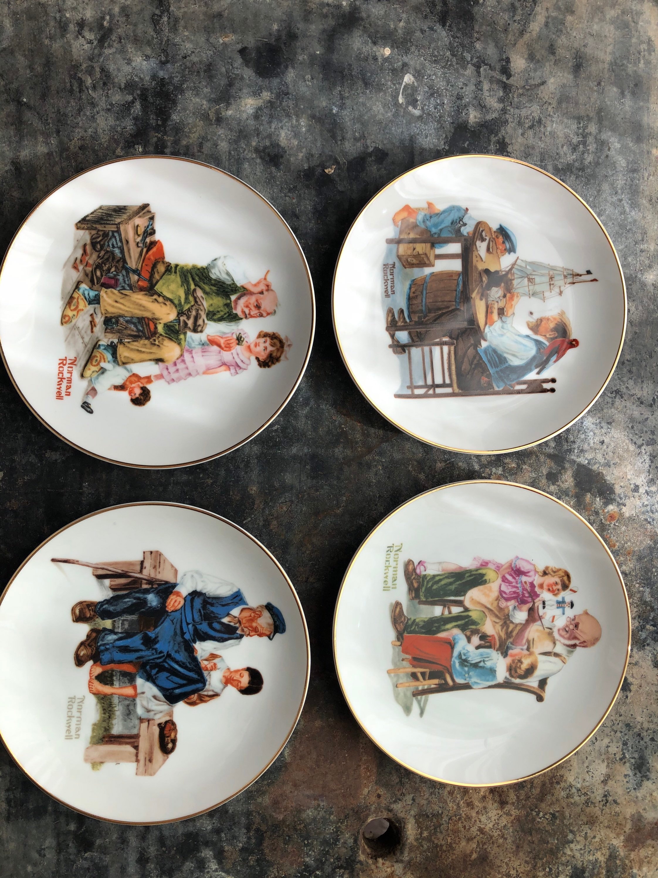 Norman Rockwell Ww2 Plates