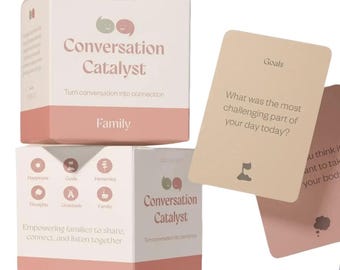 Family Card Games Conversation Cards for family, table topics for kids, 150 Cards, road trip games, family game night ideas, creative games
