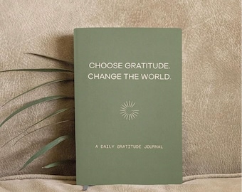 Sage Gratitude Journal for Women Self-Care Journal Mindfulness | 5 Minutes Daily Morning and Night Routine | Wellness and Intention Planner