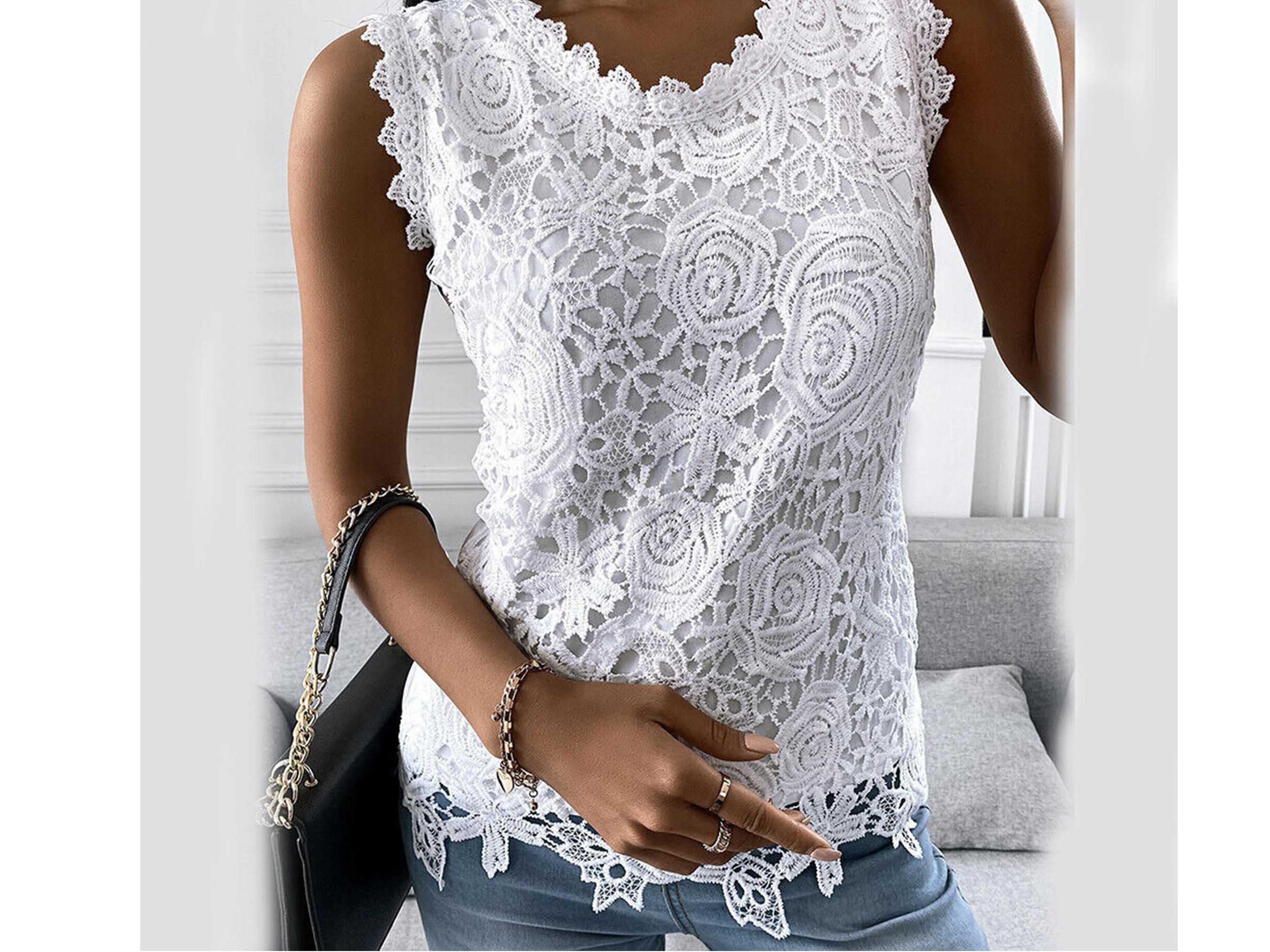 lace tank top over t shirt