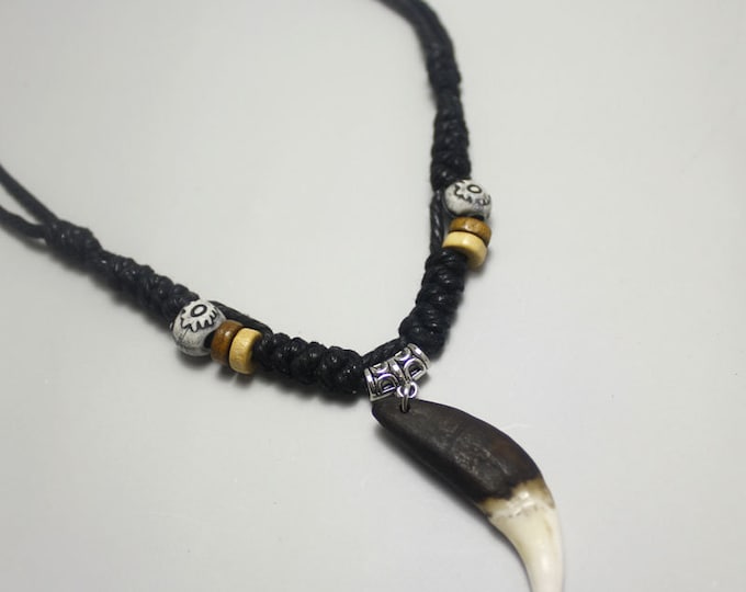 Large Wolf Tooth Necklace Wolf Teeth Necklace Wolf Necklace Wolf Tooth