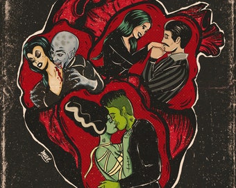 Monster heart - Art print