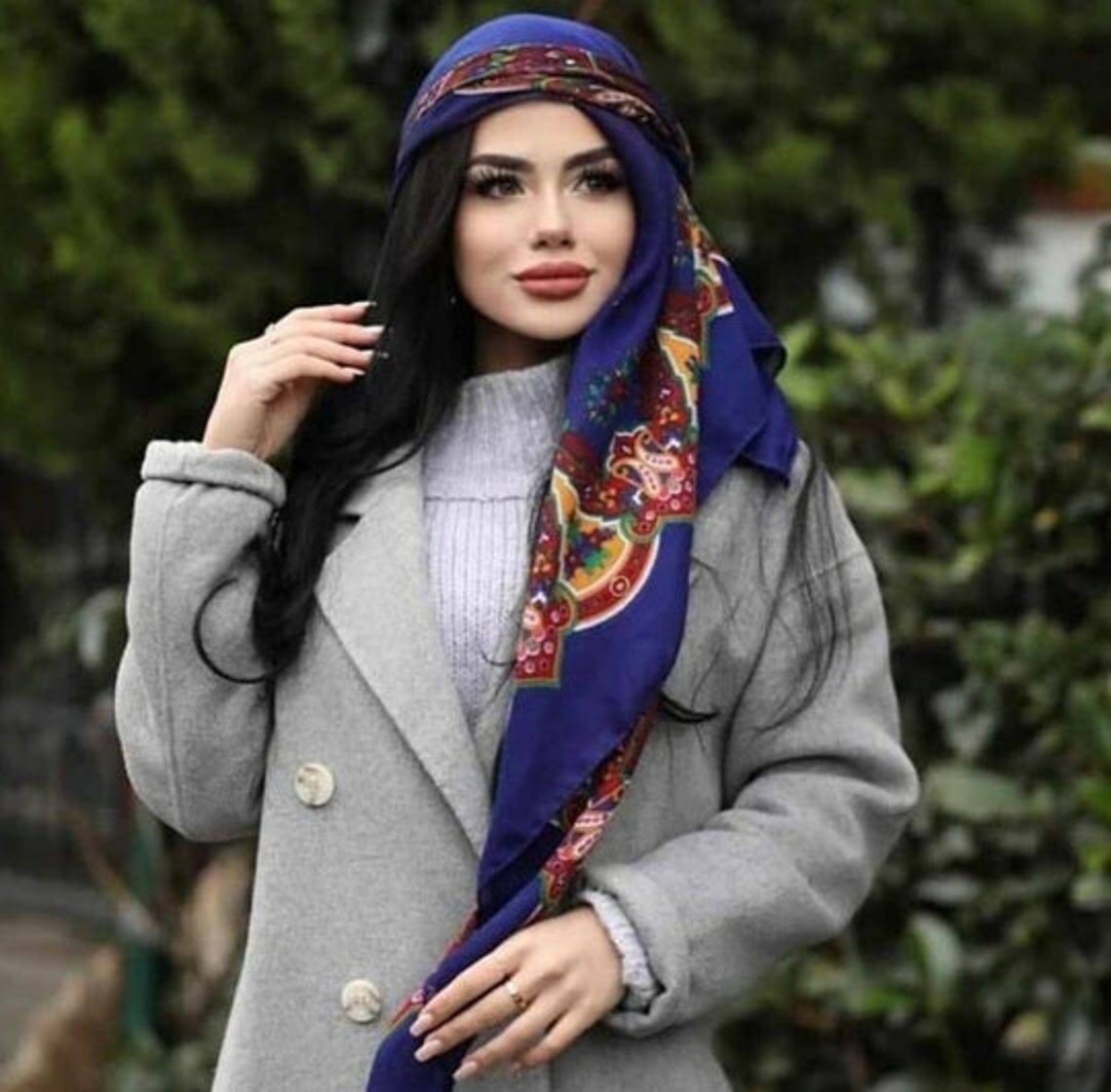 Kurdish Scarf Kurdish Floral Scarf Ethnic Scarf Traditional Etsy
