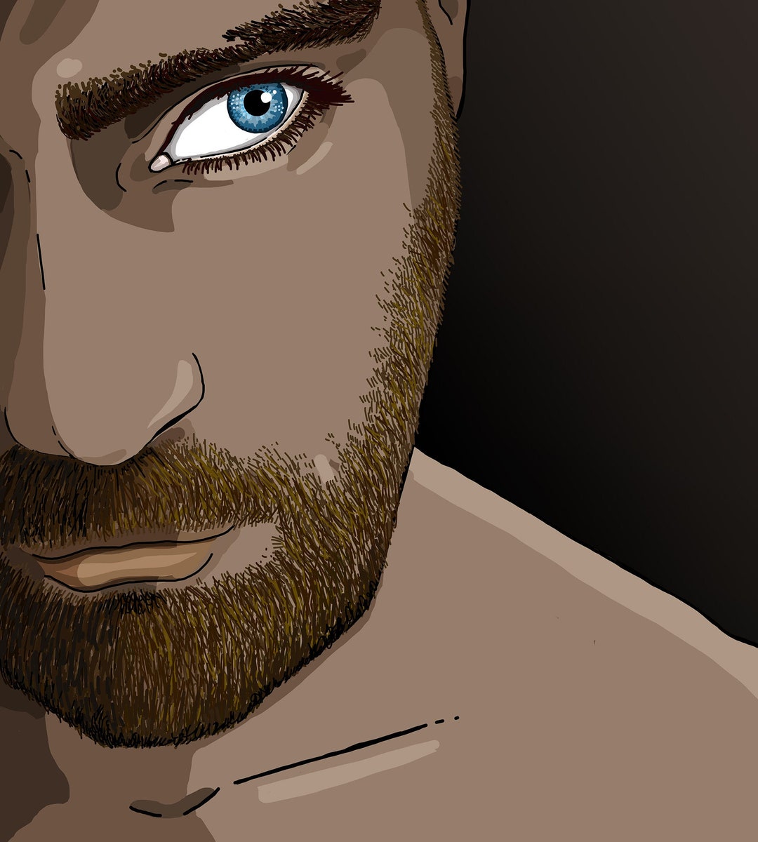 Blue Eye DIY Digital Printing File Maximum Size 45 X 50 Cm - Etsy