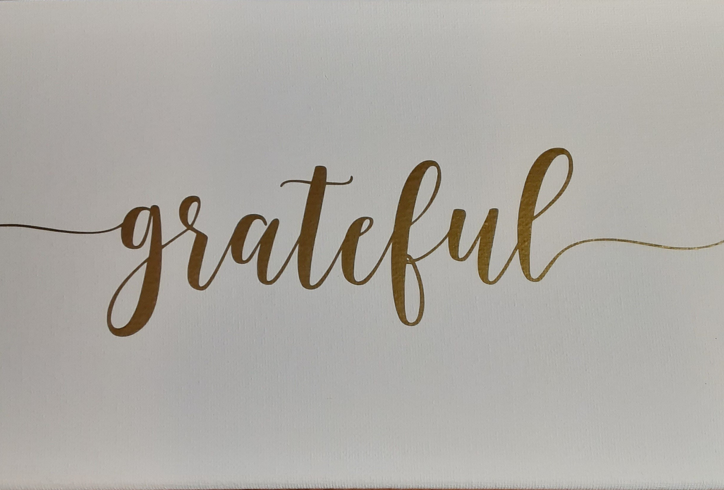 Grateful Customized Vinyl Decal Wood Signs Decor Etsy