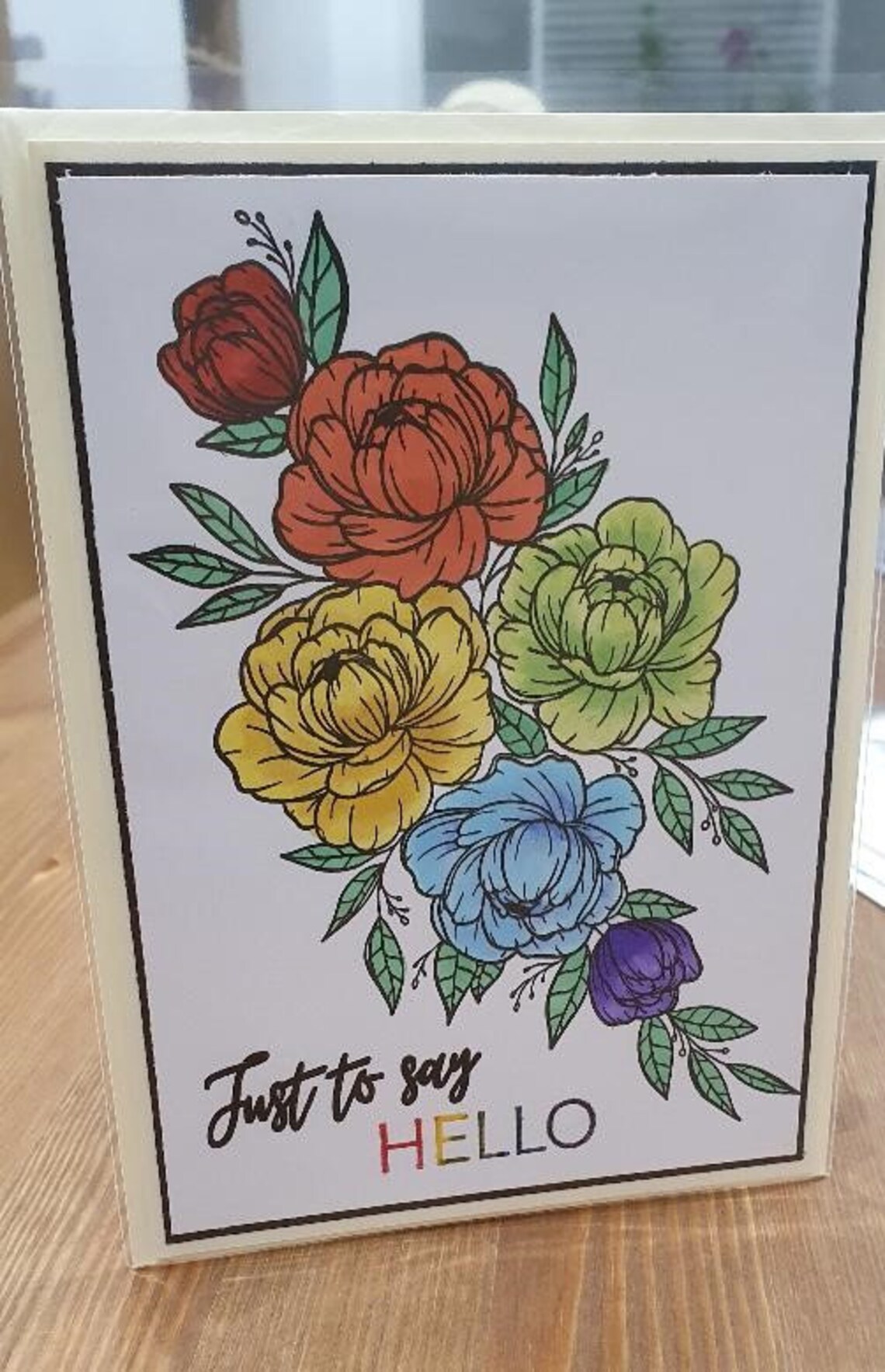 Just to say Hello Greeting Card Etsy