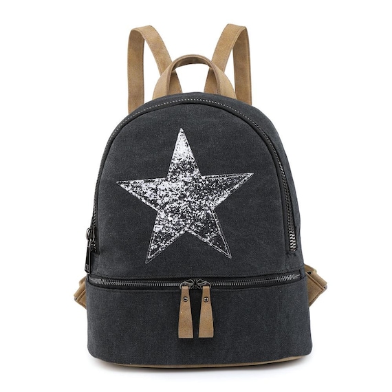 Vegan Leather Star Backpack: Travel, Work, School - Etsy New  display picture 2