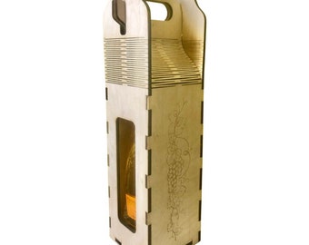 Wood Wine box - Porta bottiglie in legno