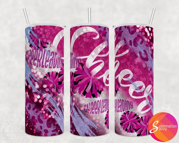 Cheer Sublimation Tumbler Cheerleader Tumbler Wrap 20 Oz - Etsy
