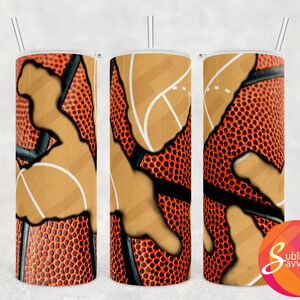 Descarga del vaso de sublimación de baloncesto, envoltura del vaso de baloncesto, diseño de 20 oz, vaso Chrsitmas para hijo, regalo de agradecimiento del entrenador femenino