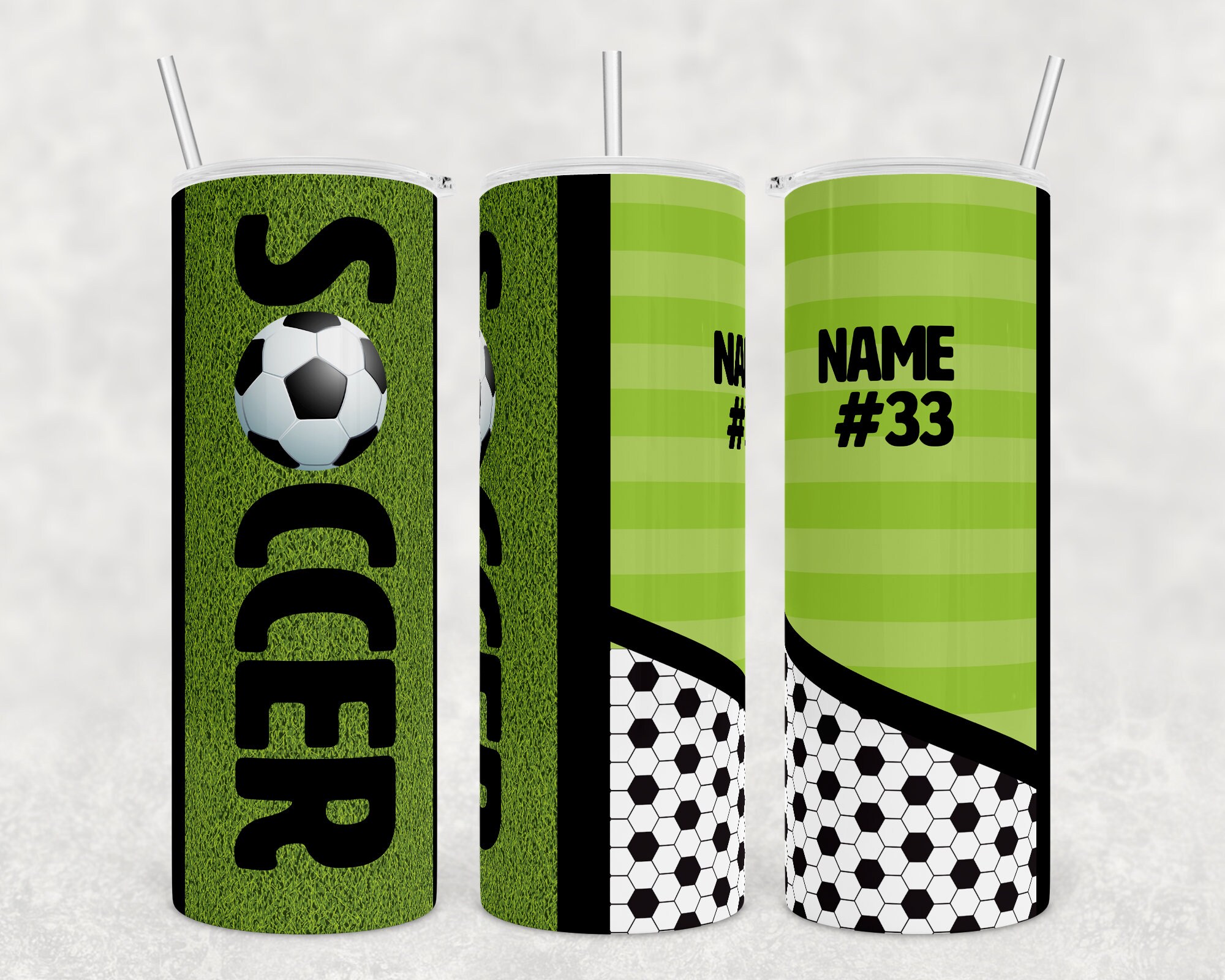 Sublimation Tumbler Soccer Tumbler 20 Oz Skinny Tumbler Etsy