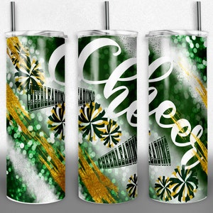 Cheer Sublimationsbecher, Cheerleader Becherverpackung, 20 Unzen Design, Weihnachtsbecher für sie, digitaler Download für Frau, anpassbar