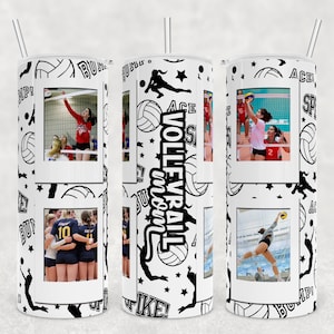 diseño de vaso de imagen, envoltura de sublimación de mamá de voleibol, vaso flaco de 20 oz, regalo del día de las madres, regalo de Pascua para tween, vaso personalizable