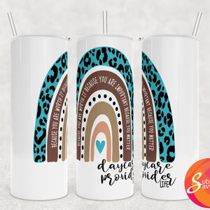 Tagesmütter-Geschenk, Sublimation Becher Designs für 20 Oz Becher wickeln, Boho Geburtstagsgeschenk für Freund, digitaler Download für Babysitter