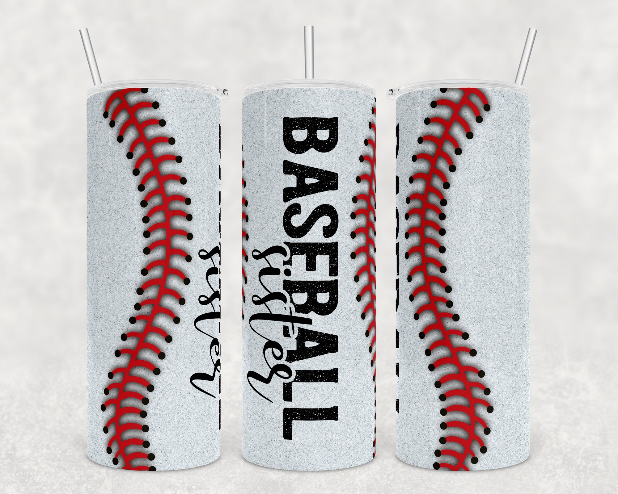 Sublimation tumbler baseball design Baseball Tumbler wrap Etsy