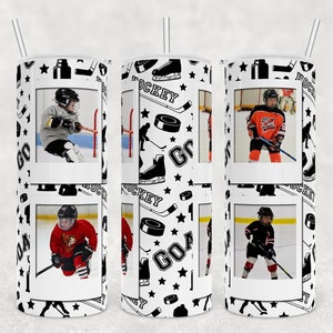 Picture tumbler template, birthday gift for hockey lover, personalizable sublimation tumbler, mothers day gift for woman, sublimation png