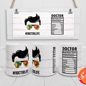 Personalized Doctor Nutrition Facts Mug, Nutrition Facts Custom Mug, Doctor  Gift, Best Doctor Gift, Doctor Cup, Doctor Gag, Doctor Gifts 