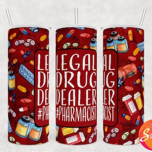 PNG de pharmacien, designs de gobelet à sublimation pour un emballage de verre de 20 oz, cadeau de pharmacien pour un ami, téléchargement numérique d'emballage de gobelet pour soeur