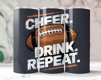 Football tumbler wrap, sublimation tumbler for football dad, funny tumbler png designs for him, 20 oz skinny tumbler, Christmas gift for man