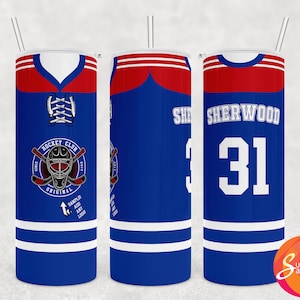 Envoltório de copo de sublimação para fã de hóquei, download de copo para 20 oz magro, presente de esportes de Nova York para ele, presente de aniversário faça você mesmo para ela
