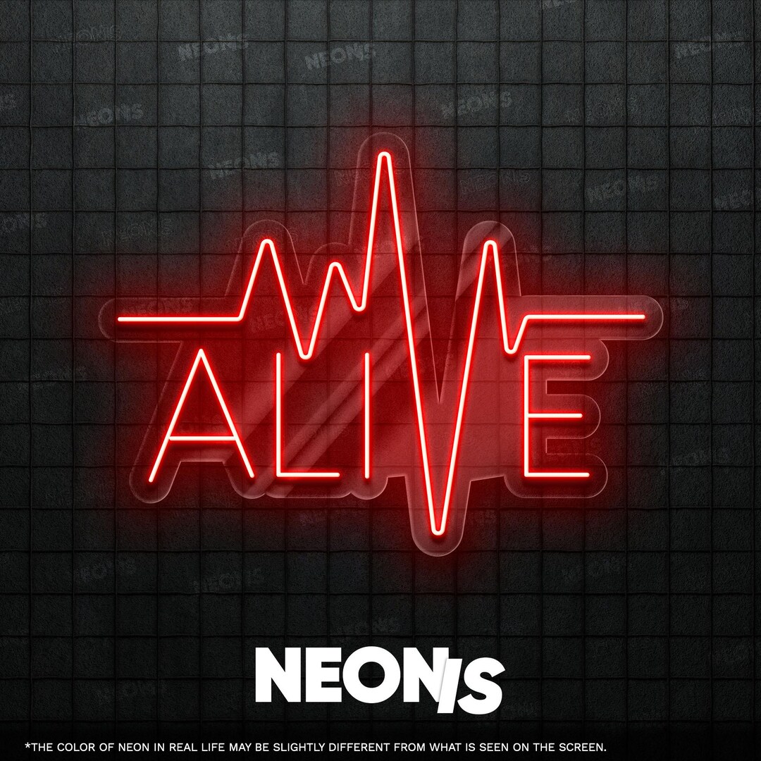 Alive Neon Sign LED Wall Art for Energetic Spaces - Etsy