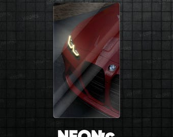Insegna al neon a LED per appassionati di auto sportive, decorazione murale per amanti del settore automobilistico e design di illuminazione per la casa moderna.