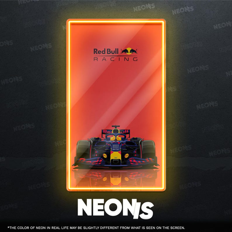 F1 Racing Car LED Neon Sign for Motorsports Fans, Perfect Neon Wall Art ...