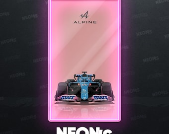Insegna al neon a LED a forma di auto da corsa F1 per gli appassionati di sport motoristici, perfetta decorazione murale al neon per gli amanti delle auto e per arredare una stanza a tema sportivo.