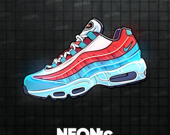 Insegna al neon a LED per sneaker, ideale per gli amanti dello streetwear e gli appassionati di sneaker, vivace decorazione murale al neon a forma di scarpa per un arredamento di tendenza.
