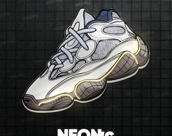 Insegna al neon a LED per appassionati di sneaker, perfetta per decorare la stanza degli amanti delle scarpe e creare un'atmosfera trendy con le pareti al neon.