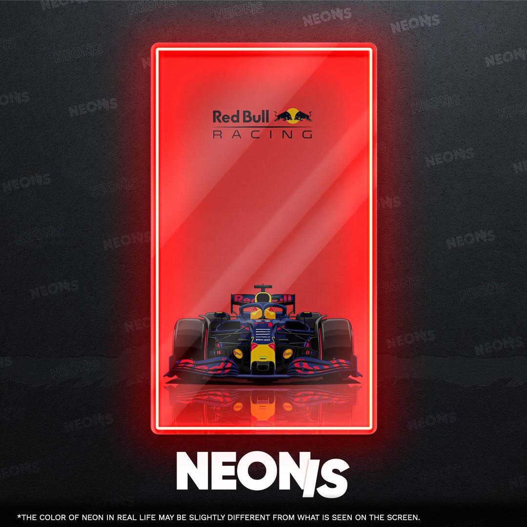 Led Racing Logo F1 Racing Car LED Neon Sign for Motorsports Fans, Perfect Neon Wall Art ...