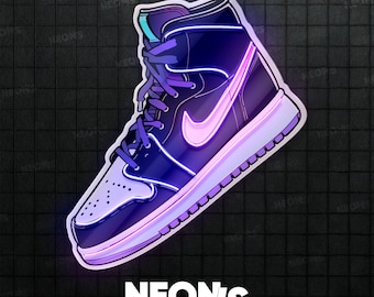 Insegna al neon per appassionati di sneaker, perfetta per gli amanti dello streetwear e i collezionisti di scarpe da ginnastica. Decorazione murale a LED al neon per arredare la stanza.
