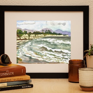 Santa Barbara, California Watercolor Print