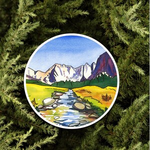 Cirque of the Towers, Wind River Range, Wyoming Waterproof Sticker