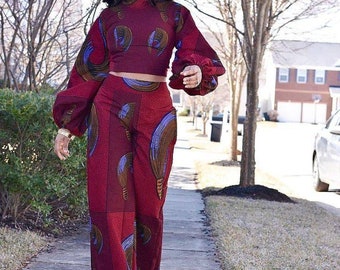 african trouser and top for ladies