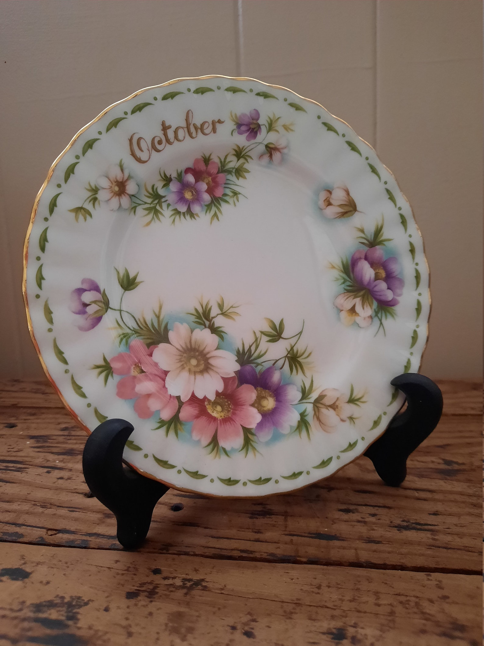 Royal Albert Flower of the Month Plates 6 1/4 Vintage Etsy