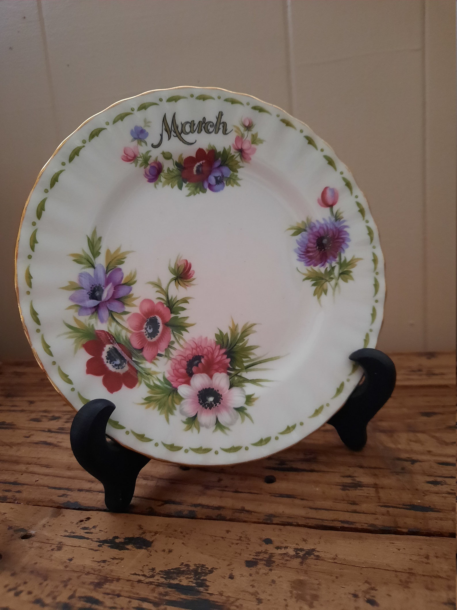 Royal Albert Flower of the Month Plates 6 1/4 Vintage Etsy