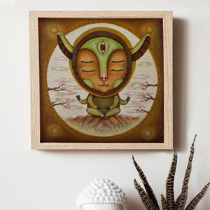 print art / originele afdrukbare muur Mindfulness / Wall Art / Zen Art Print / Meditatieve afdrukbare kunst / spirituele kamer decor / Instant Download