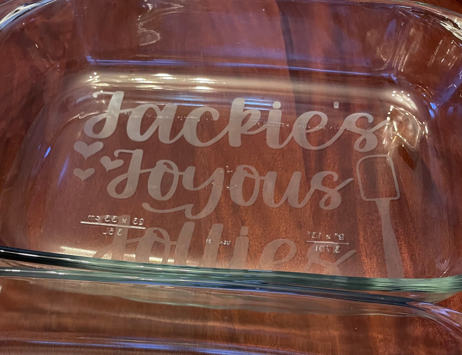 Personalized Etched Baking Dish Fathers Day Gift Gift for Etsy