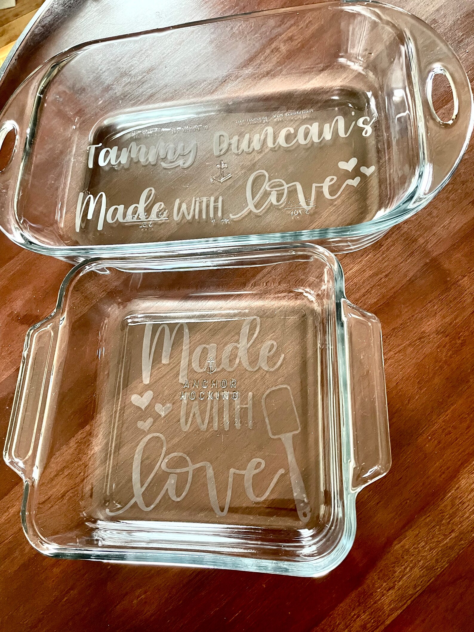 Personalized Etched Baking Dish Fathers Day Gift Gift for Etsy