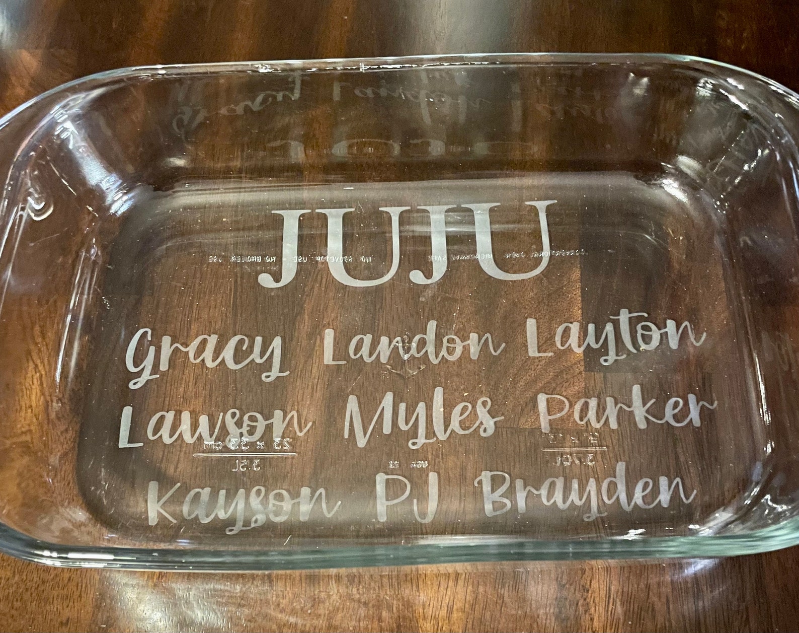 Personalized Etched Baking Dish Fathers Day Gift Gift for Etsy