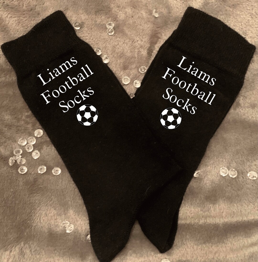 Personalised Kids Sports Themed Socks Football Golf Gaming Fishing