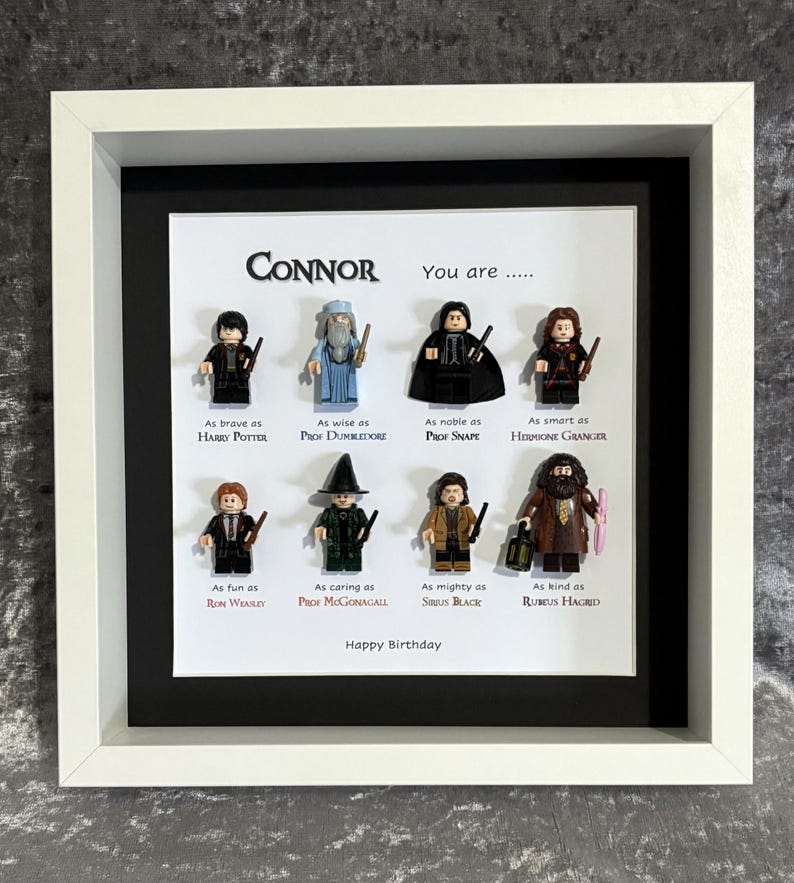 Personalised Harry Potter Lego Minifigure Inspired Frame Christmas ...