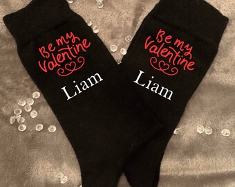 Personalised Valentines Day Themed  Socks / Valentines Day Gift / Anniversary Gift / Mens gift / Womens gift/Gift for him / be my Valentine