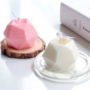 Geometric Diamond Candle Mould | Candle Crafting Handmade Mold | Silicone Cubic Molds | Ice Cube Chocolate Soap Moulds